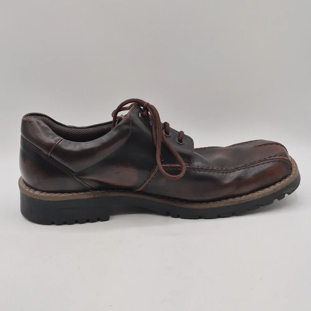 Nunn Bush Shoes‎ Mens Size 12 Brown Leather Lace Up Moc Toe Casual NXXT 83215